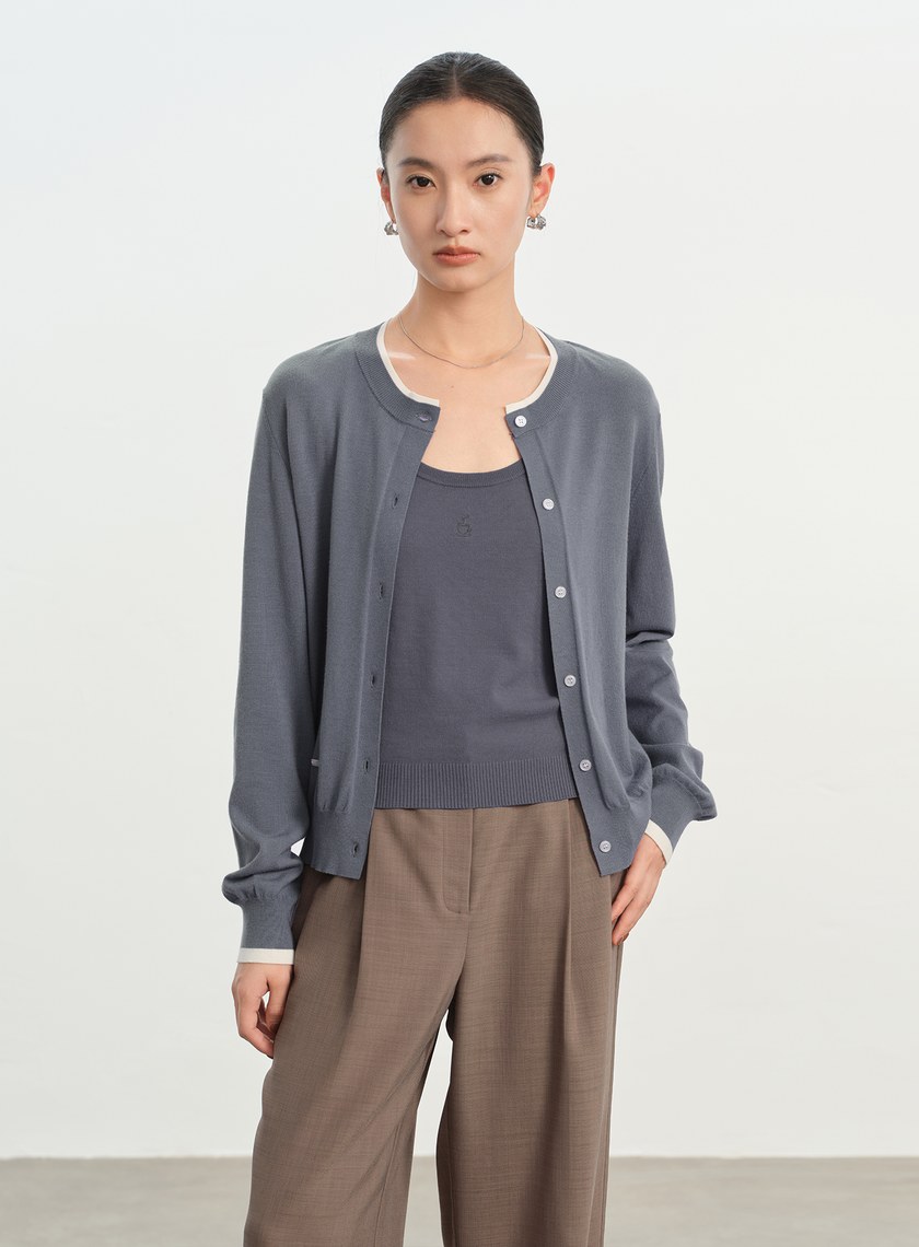 無袖圓領彈性背心