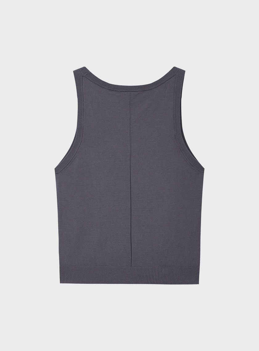 無袖圓領彈性背心