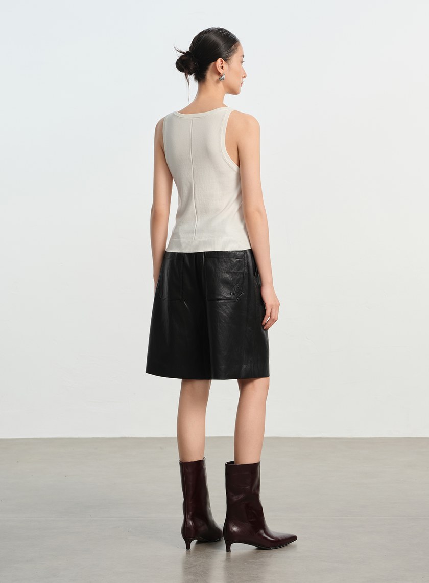 無袖圓領彈性背心