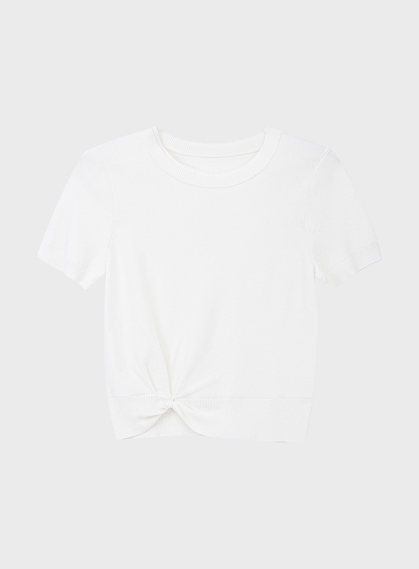 簡約扭結針織衫