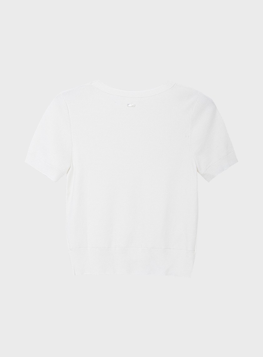 簡約扭結針織衫