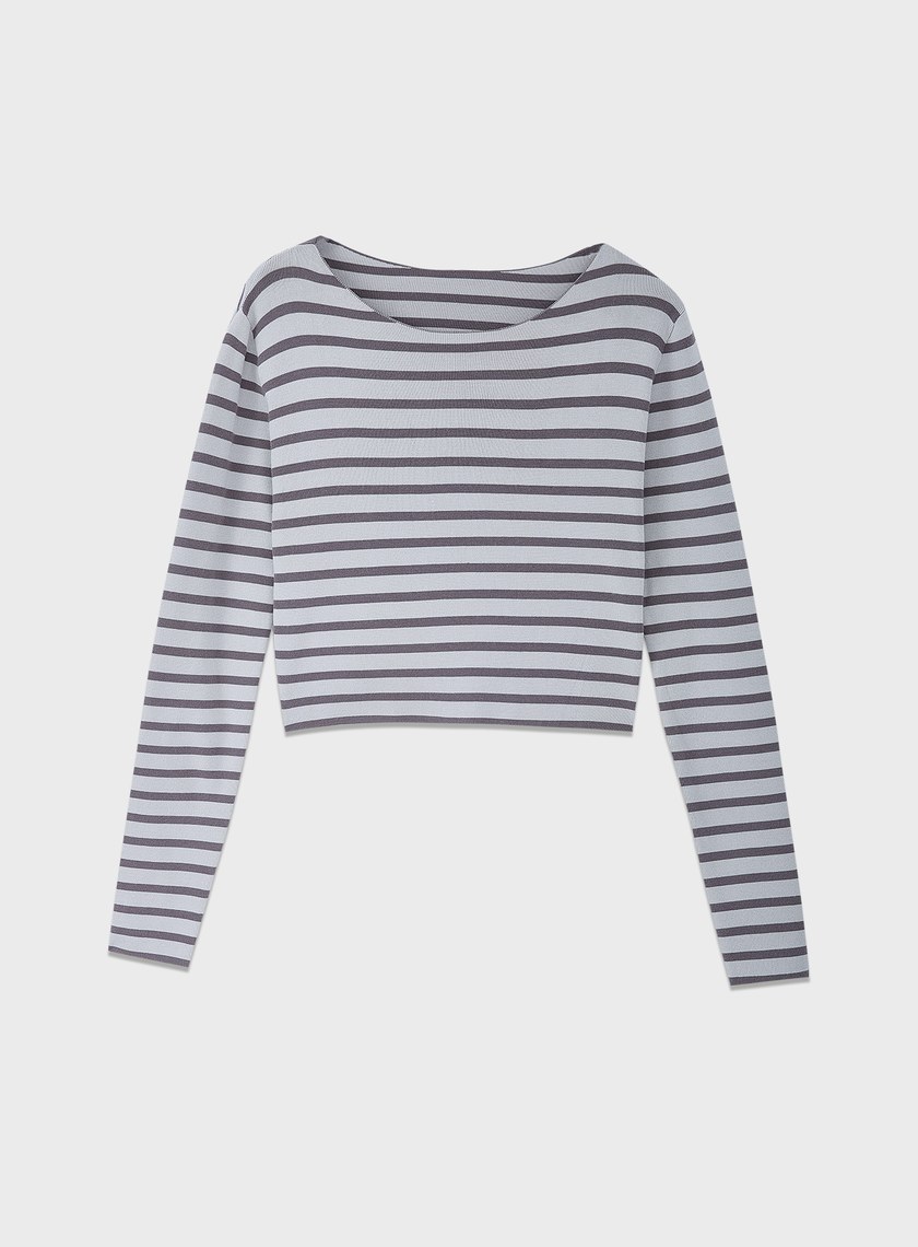 簡約條紋針織上衣