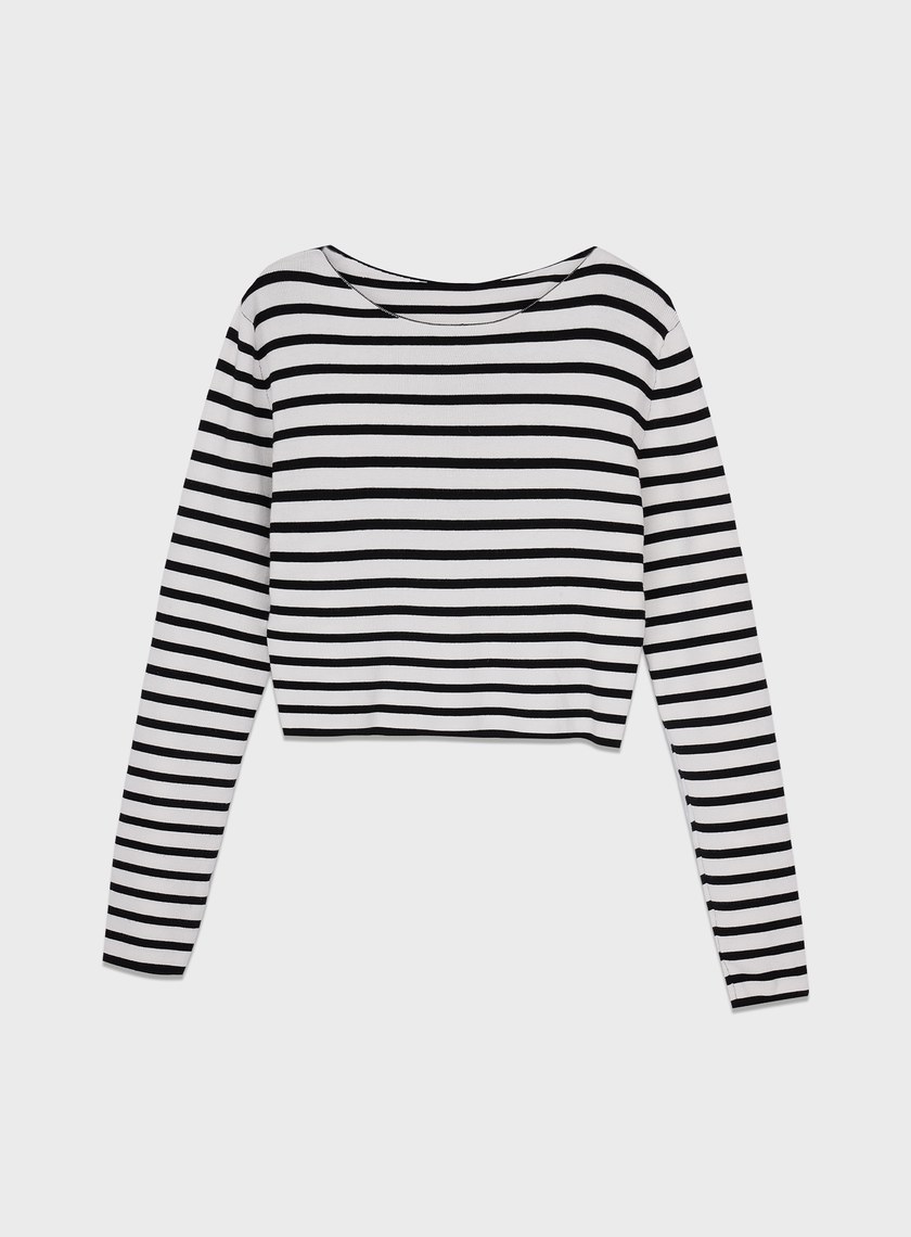簡約條紋針織上衣