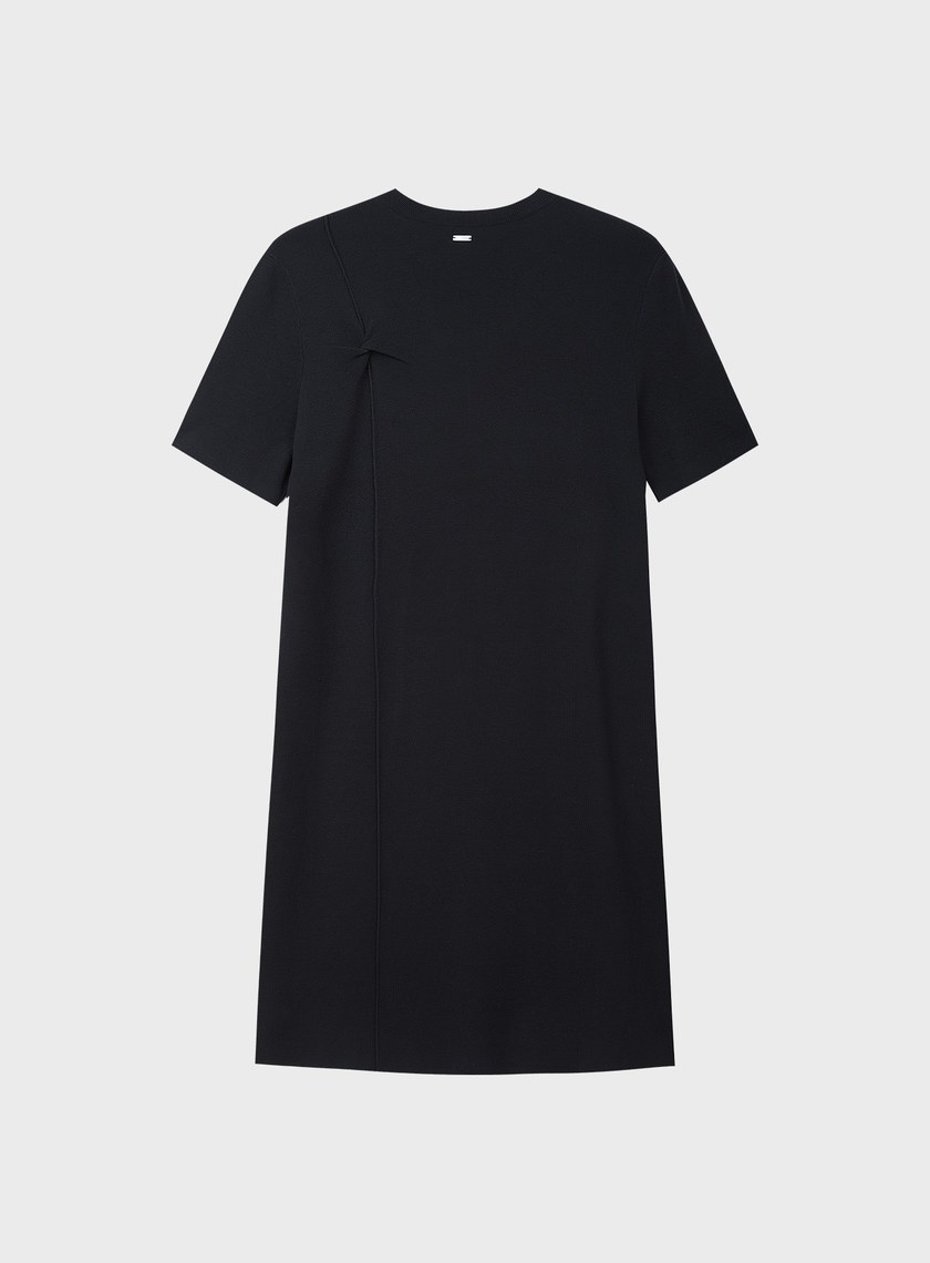 扭結針織連身裙