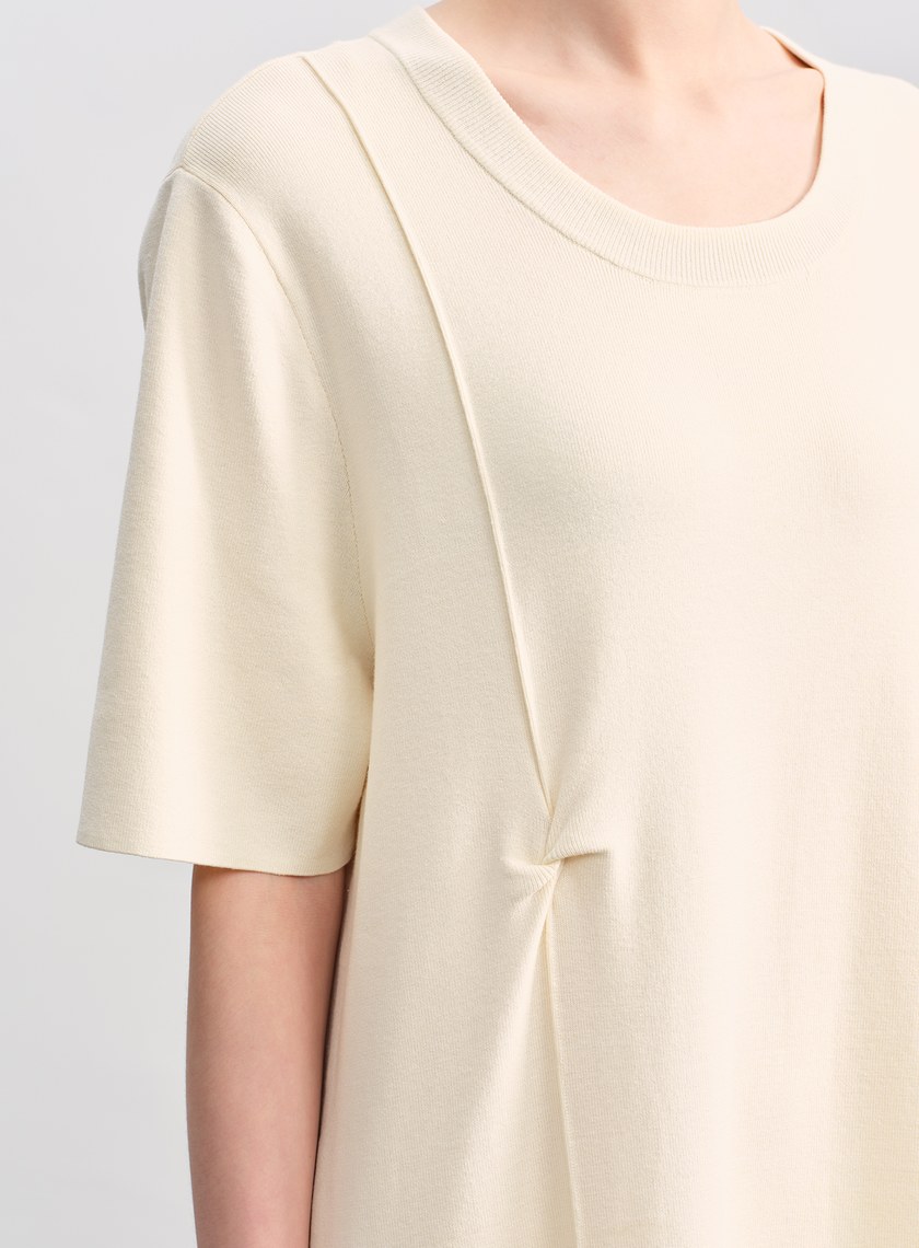 扭結針織連身裙