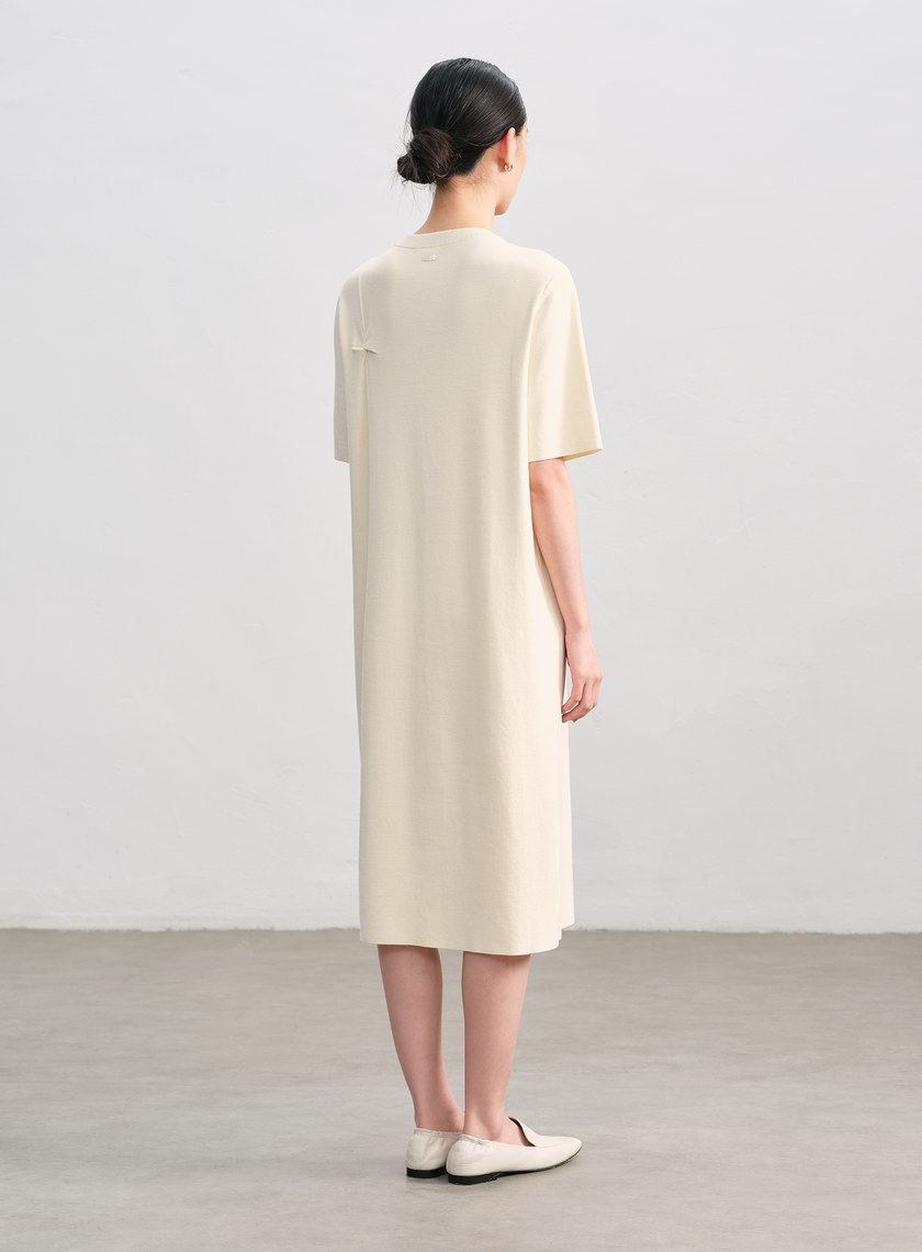 扭結針織連身裙