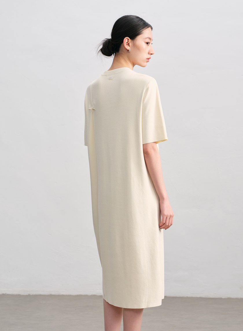 扭結針織連身裙