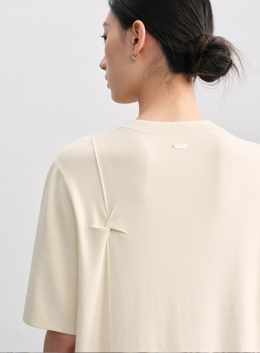 扭結針織連身裙