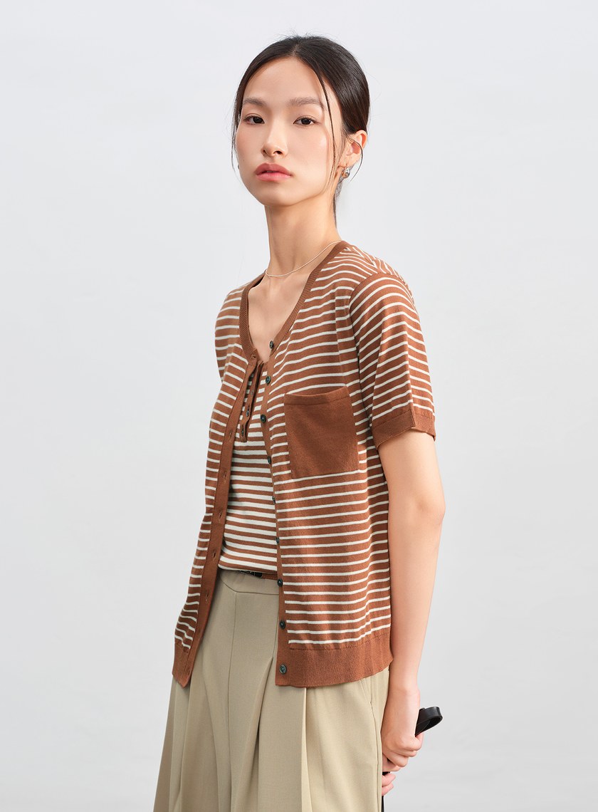 經典條紋針織衫