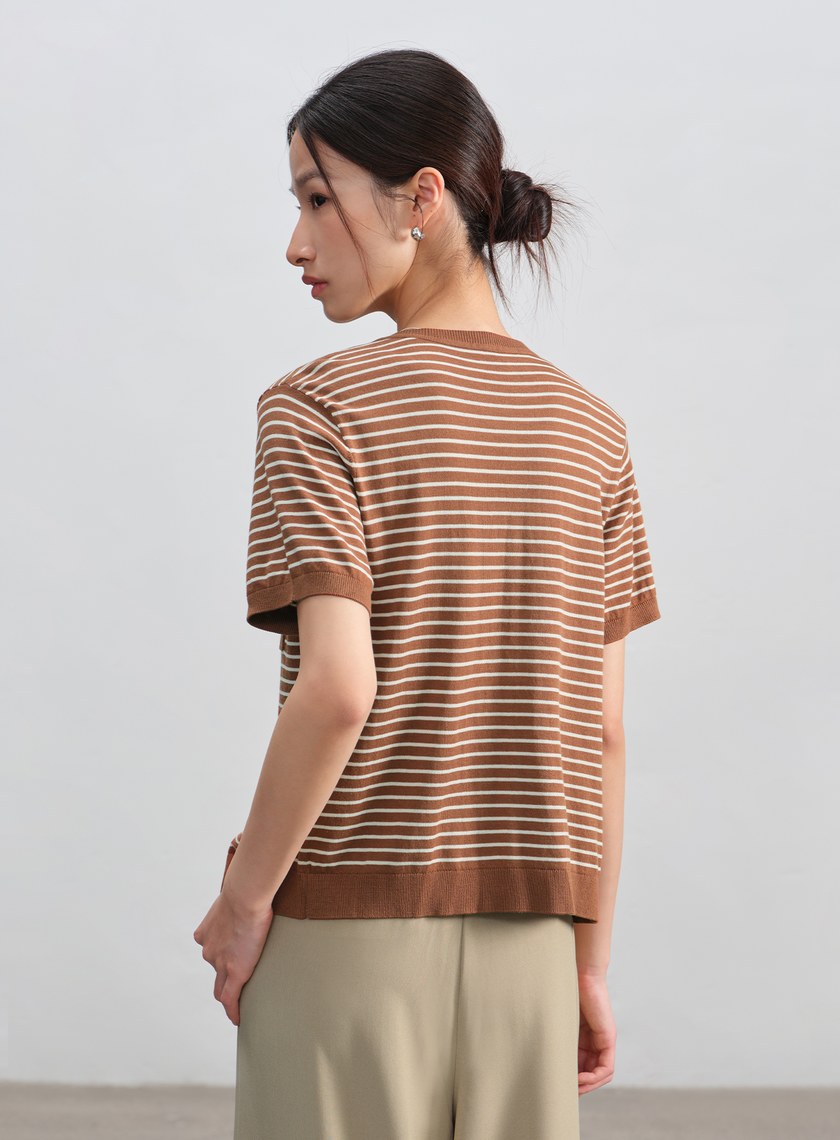 經典條紋針織衫