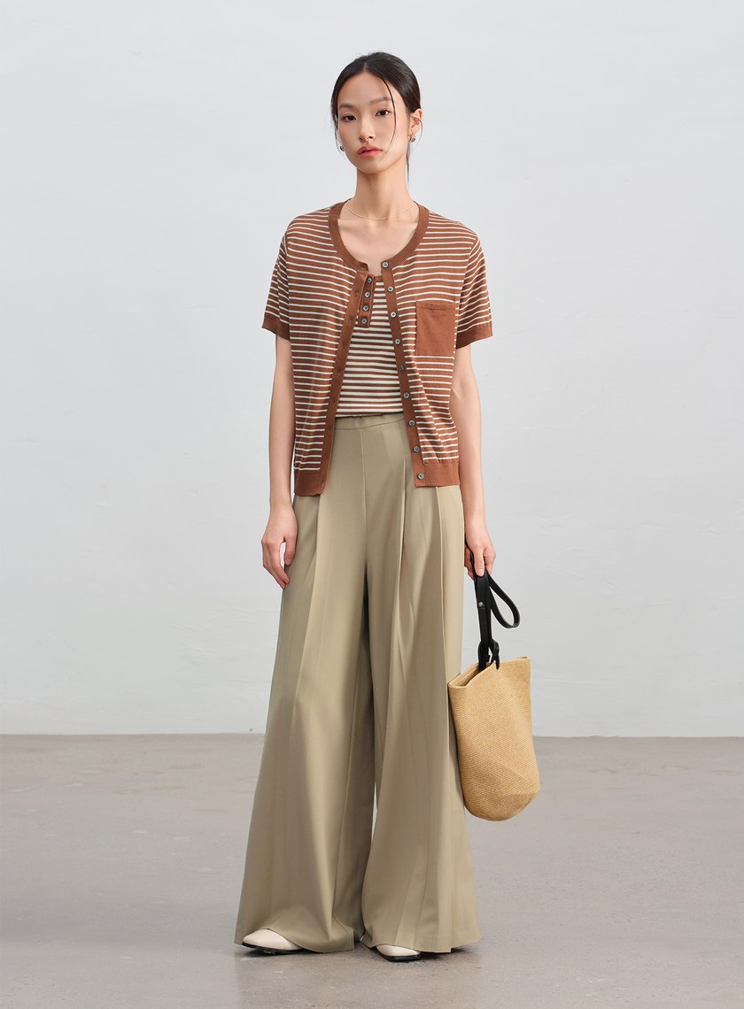 經典條紋針織衫