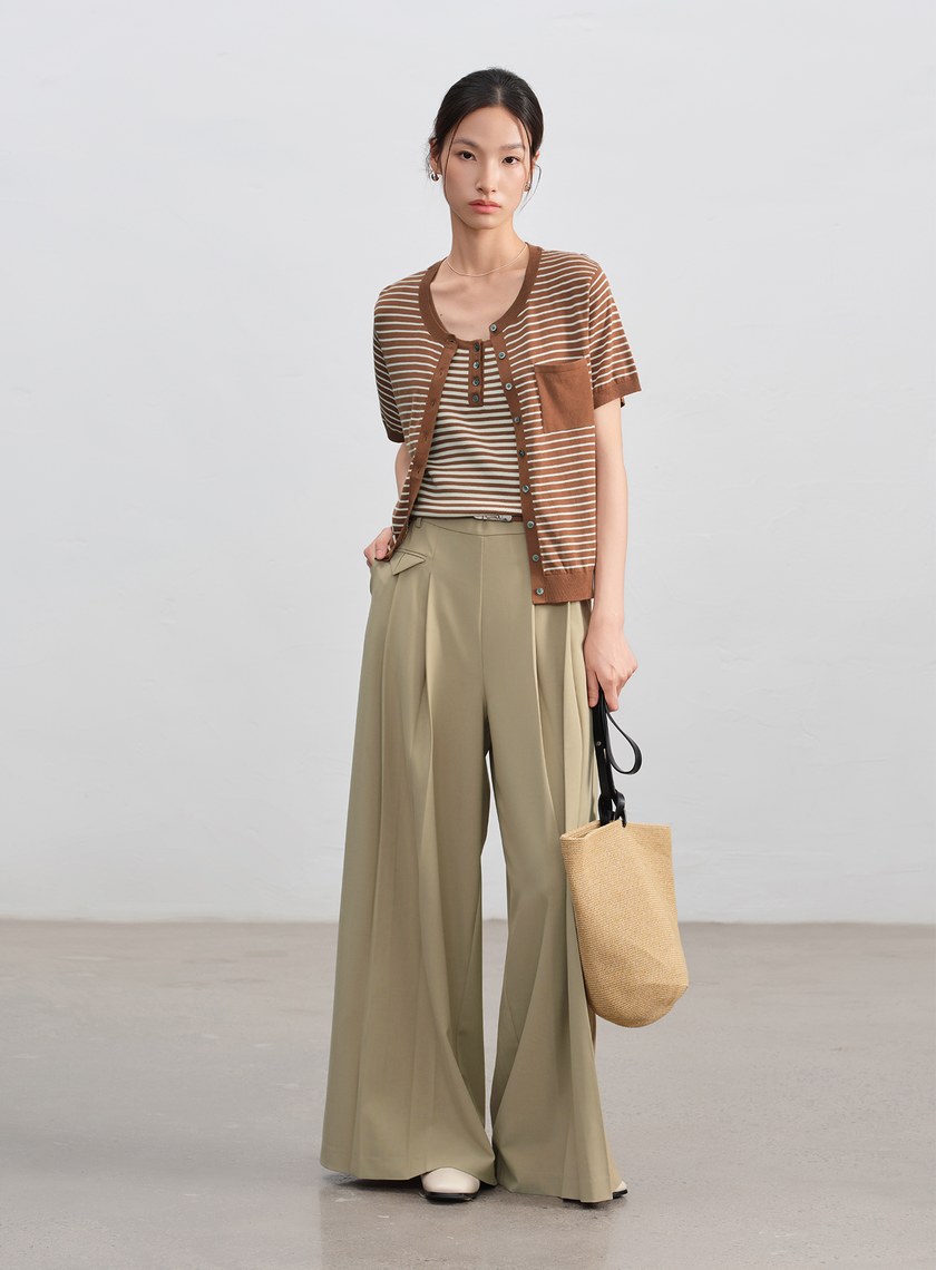 經典條紋針織衫