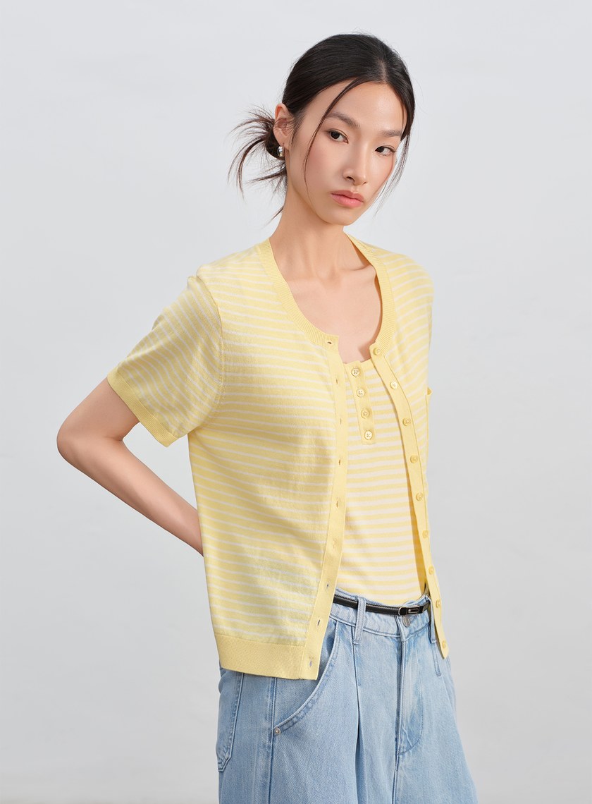 經典條紋針織衫