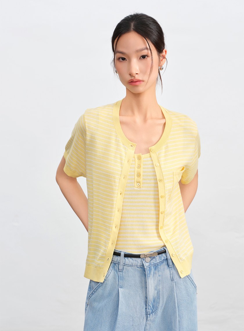 經典條紋針織衫