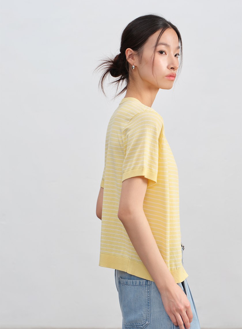 經典條紋針織衫