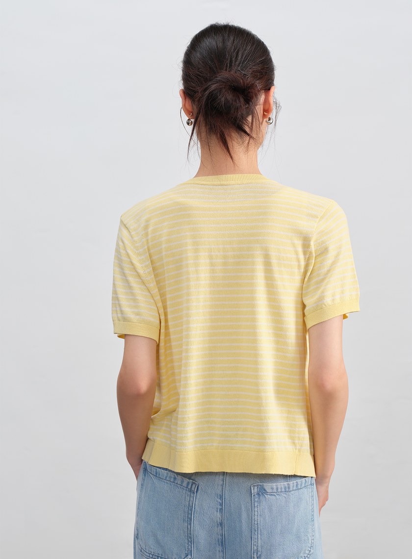 經典條紋針織衫