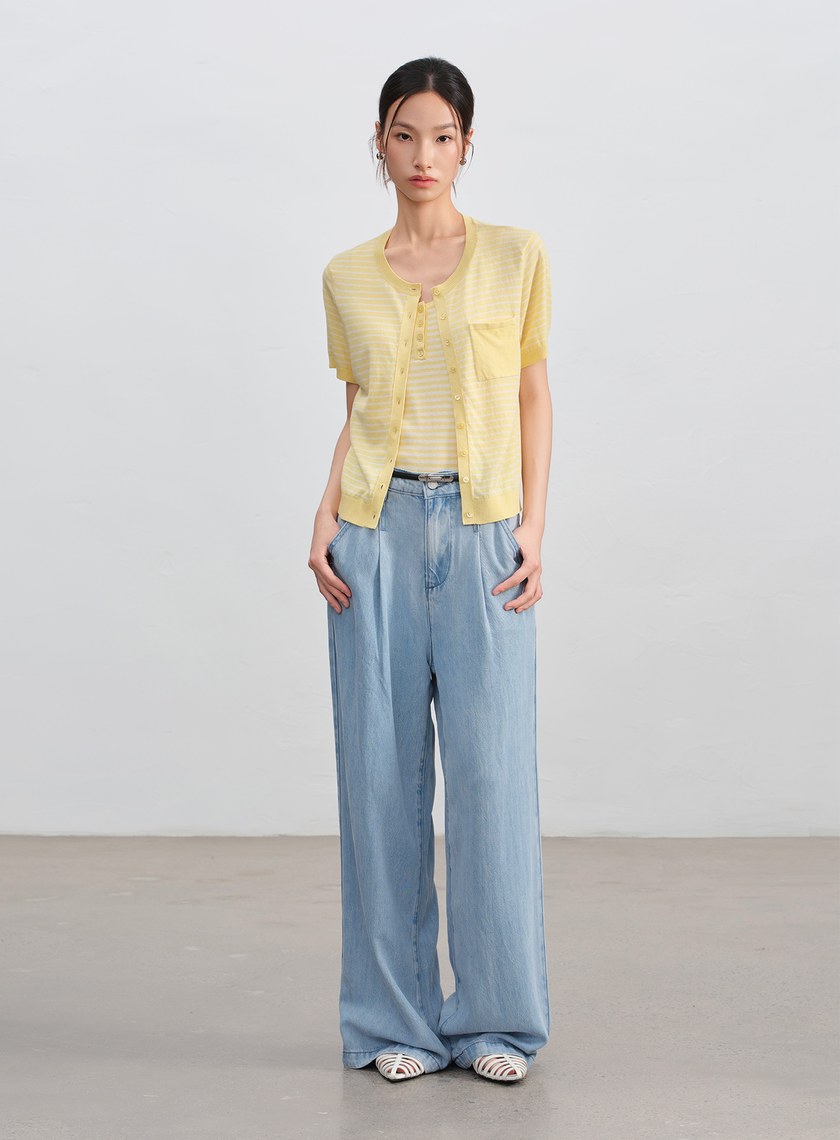 經典條紋針織衫