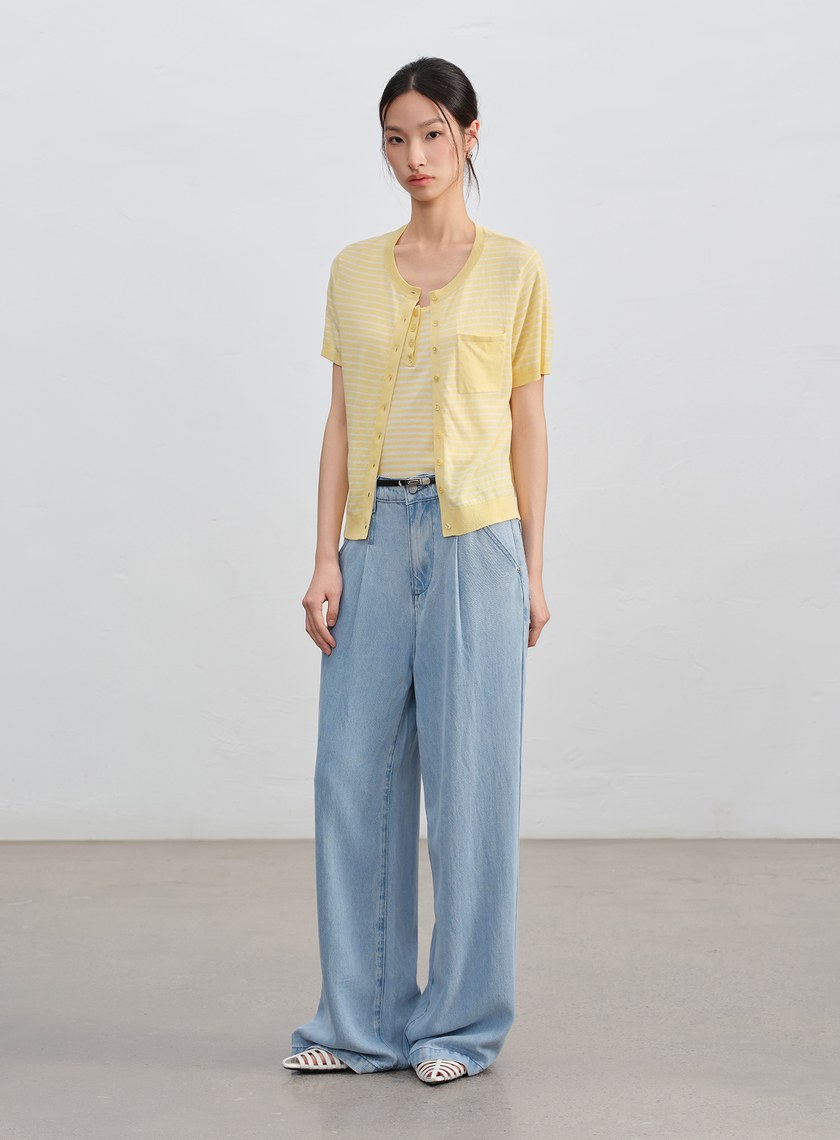 經典條紋針織衫