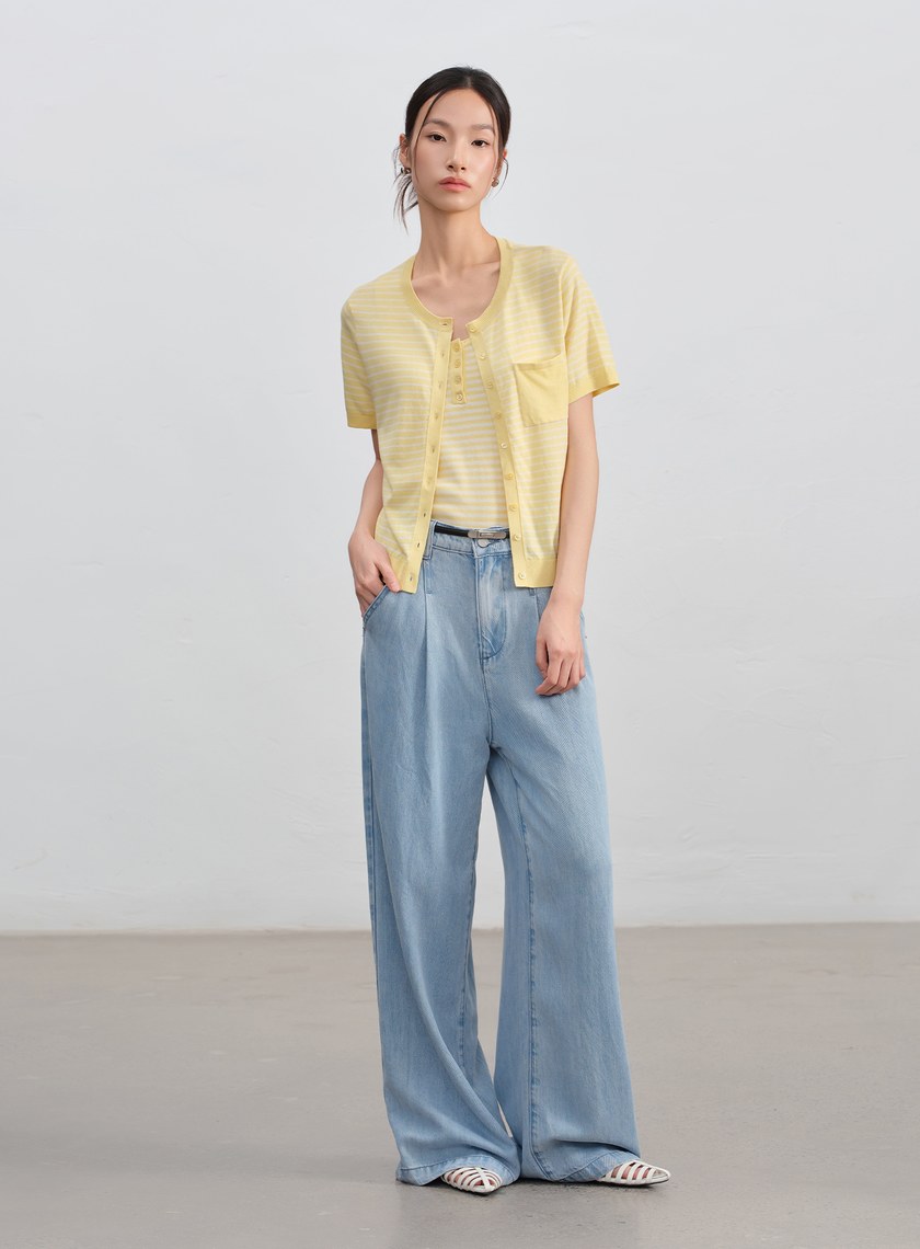 經典條紋針織衫