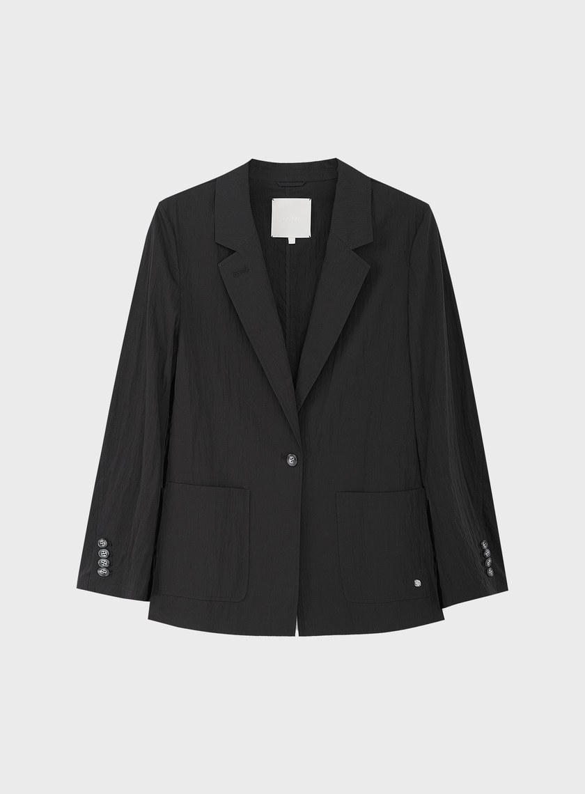 肌理感棉質西裝外套