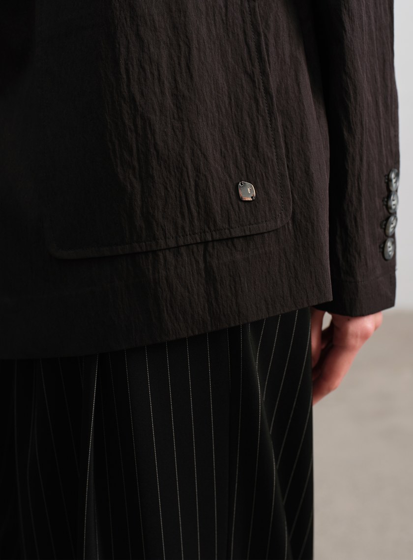 肌理感棉質西裝外套