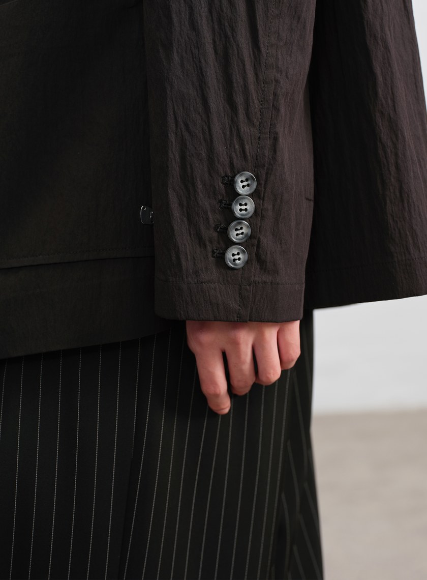 肌理感棉質西裝外套