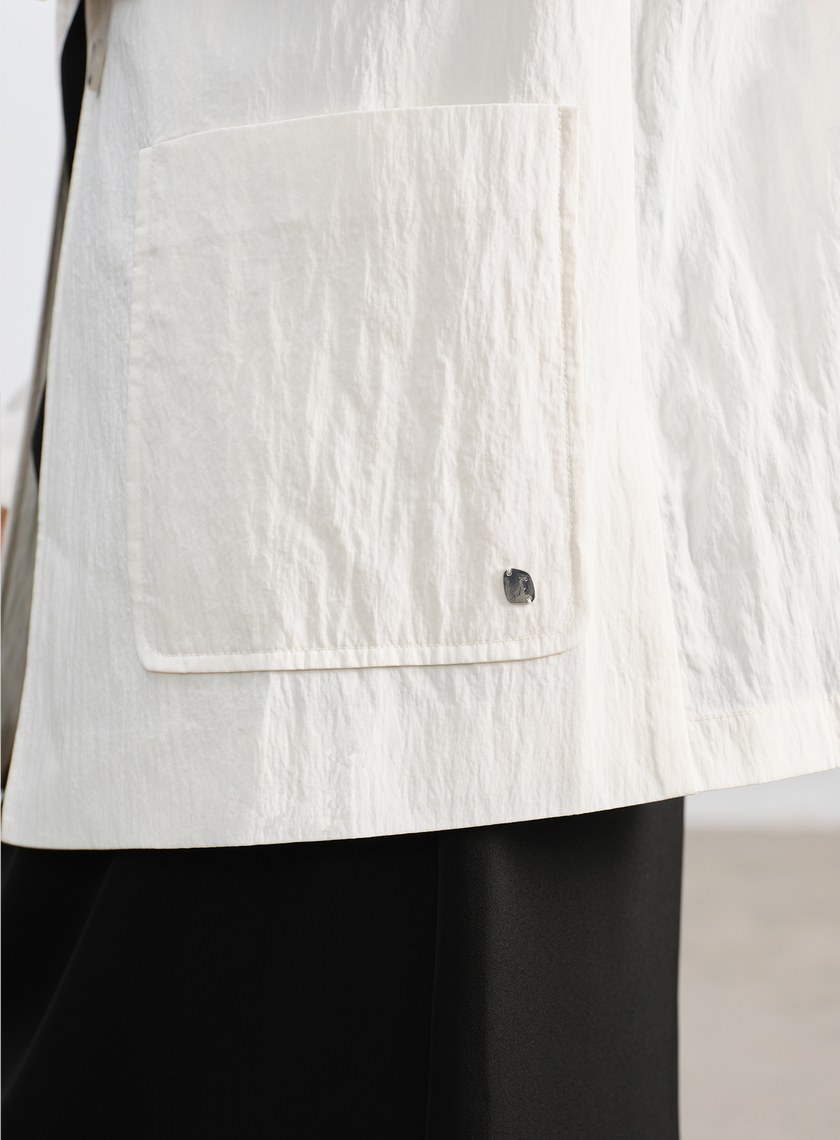 肌理感棉質西裝外套