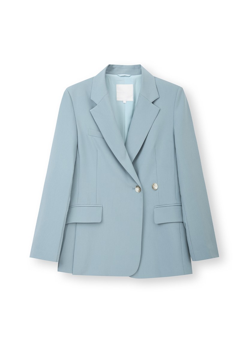 復古雙釦西裝外套