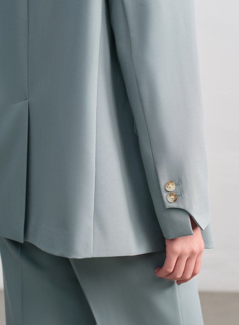 復古雙釦西裝外套