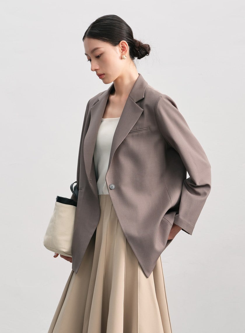 率性H型西裝外套