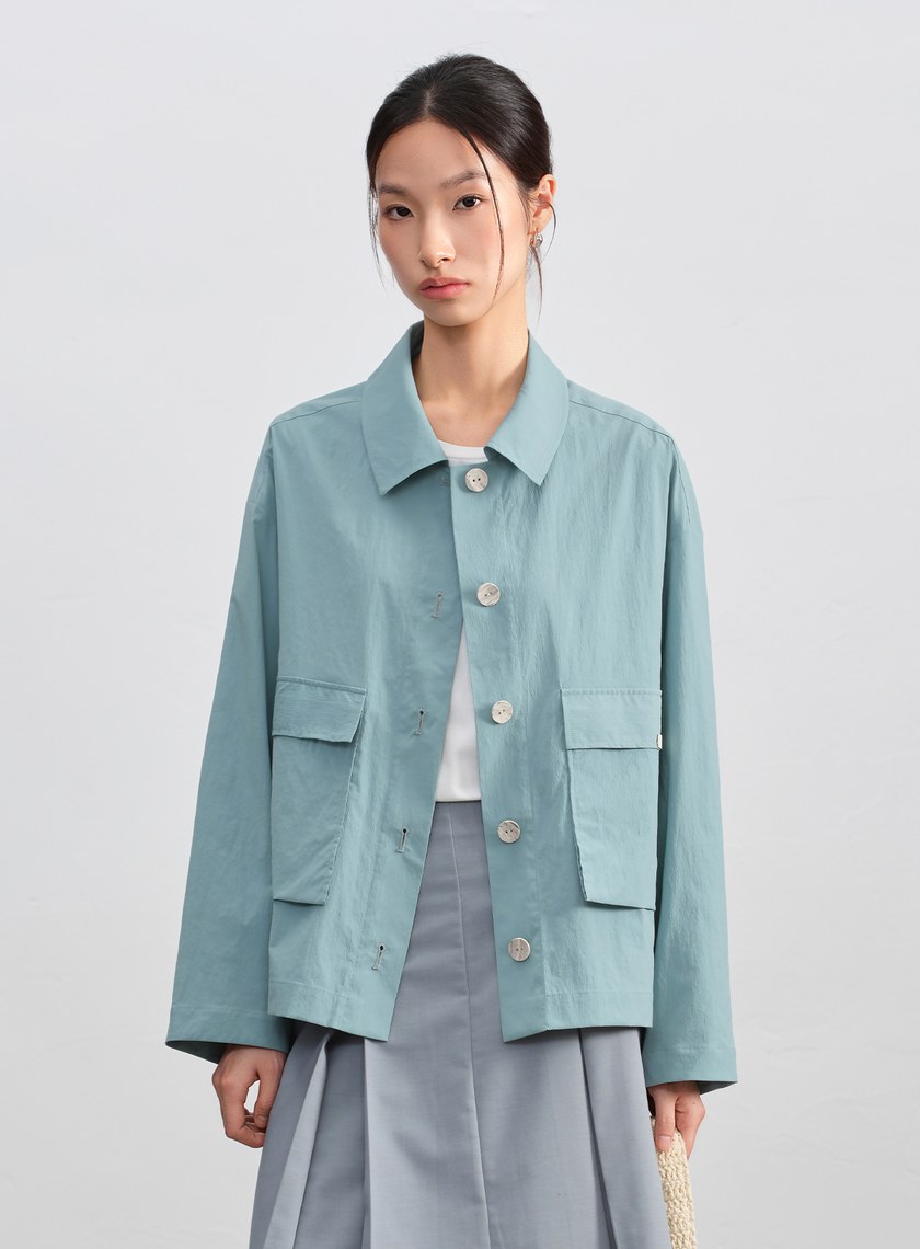 寬版工裝外套