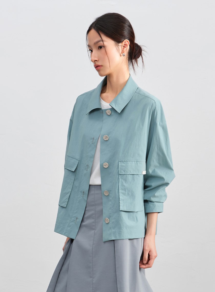 寬版工裝外套