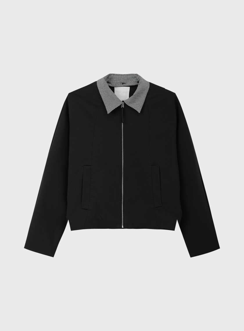 簡約可拆領針織外套