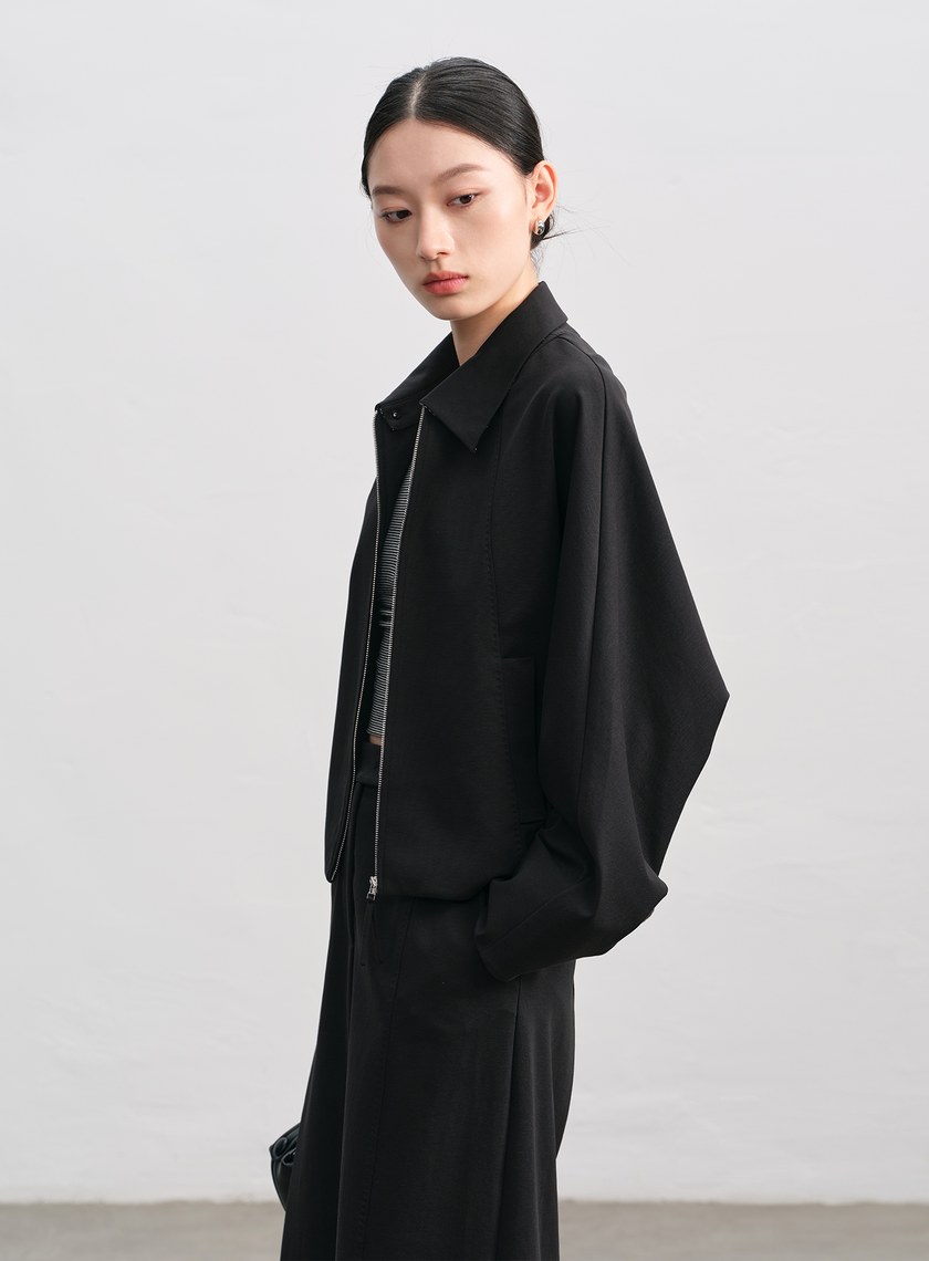 簡約可拆領針織外套