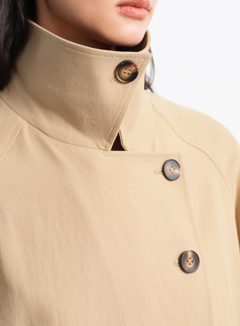 輕盈中空紗繭型風衣