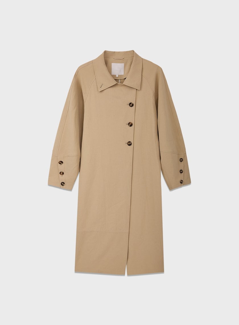 輕盈中空紗繭型風衣