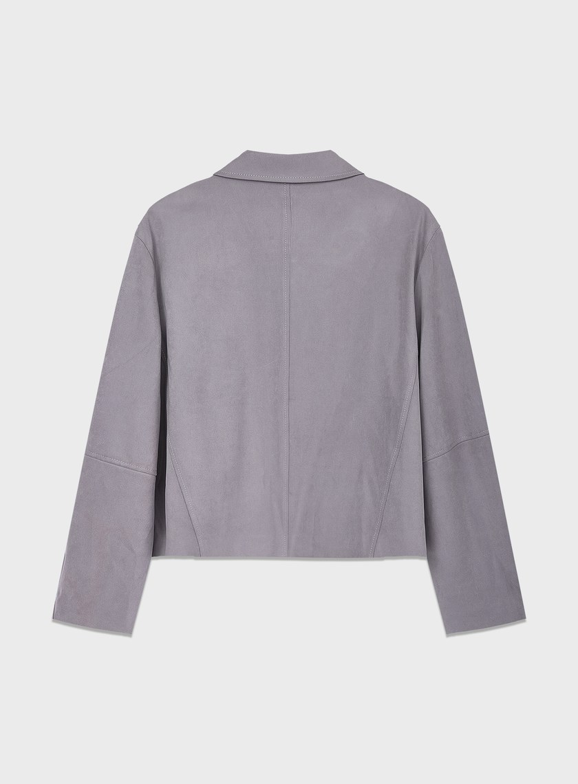 仿麂皮短版外套