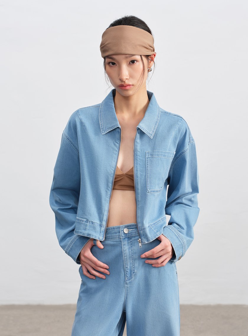 清新涼感天絲牛仔外套