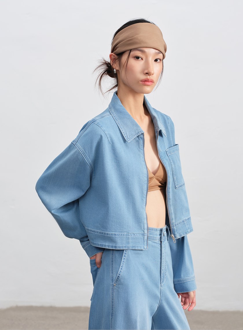 清新涼感天絲牛仔外套