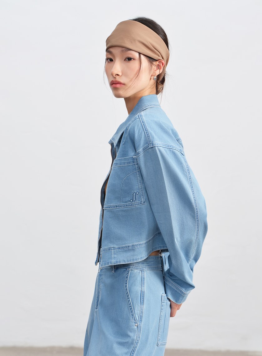 清新涼感天絲牛仔外套