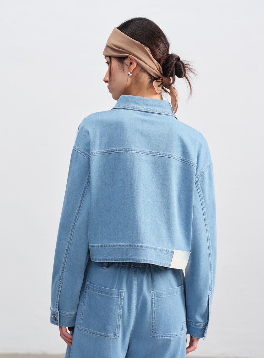 清新涼感天絲牛仔外套