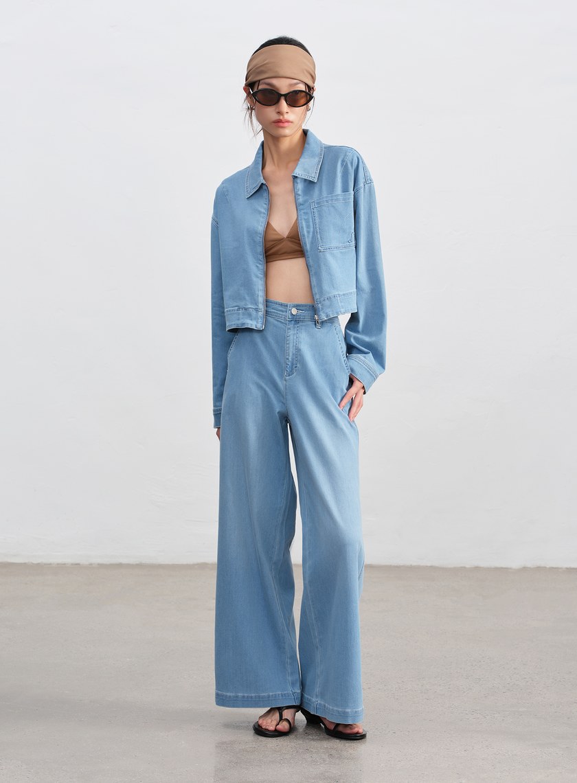 清新涼感天絲牛仔外套