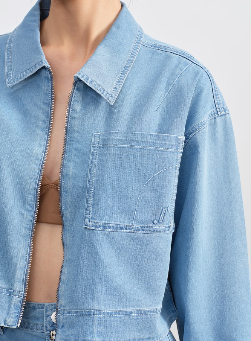 清新涼感天絲牛仔外套