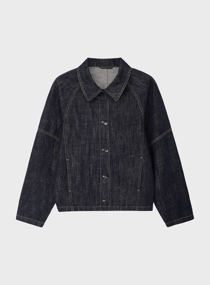 慵懶水洗感牛仔夾克