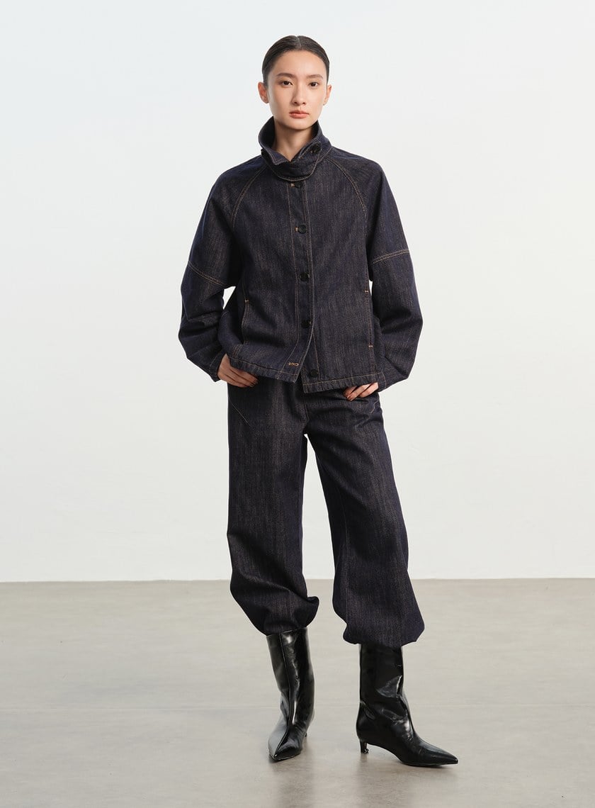 慵懶水洗感牛仔夾克