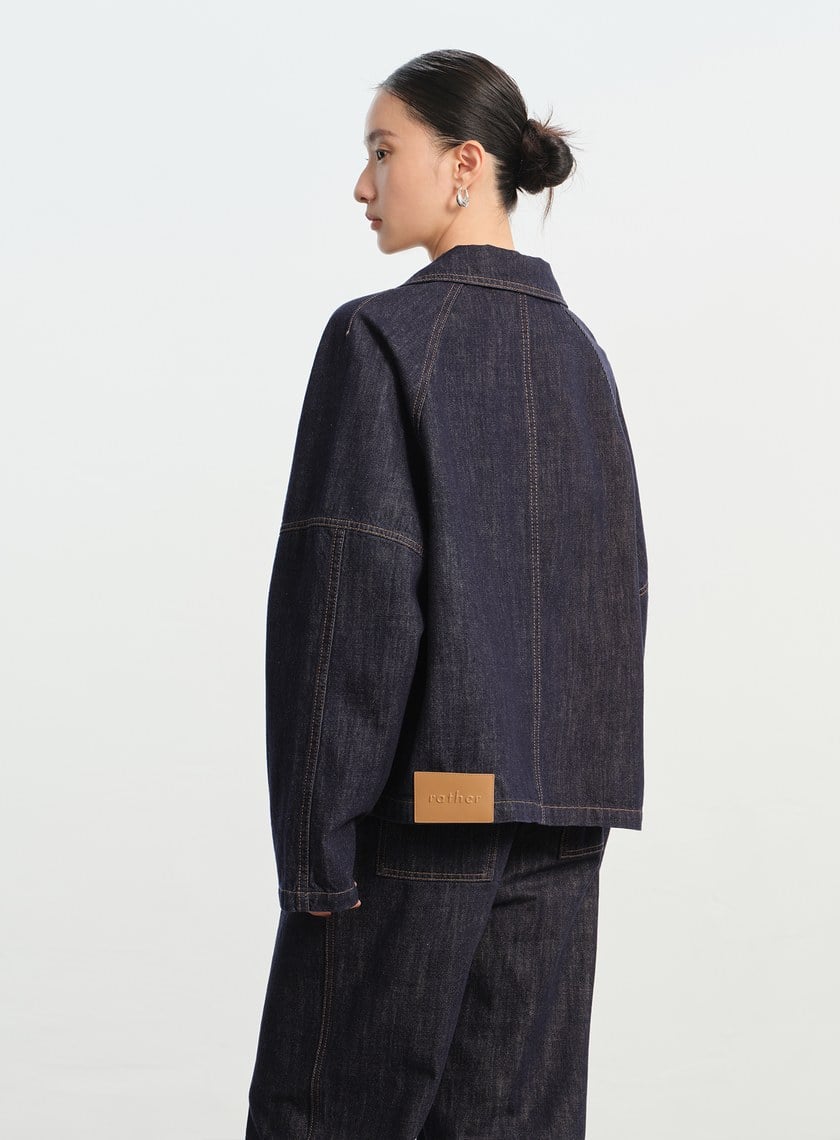 慵懶水洗感牛仔夾克