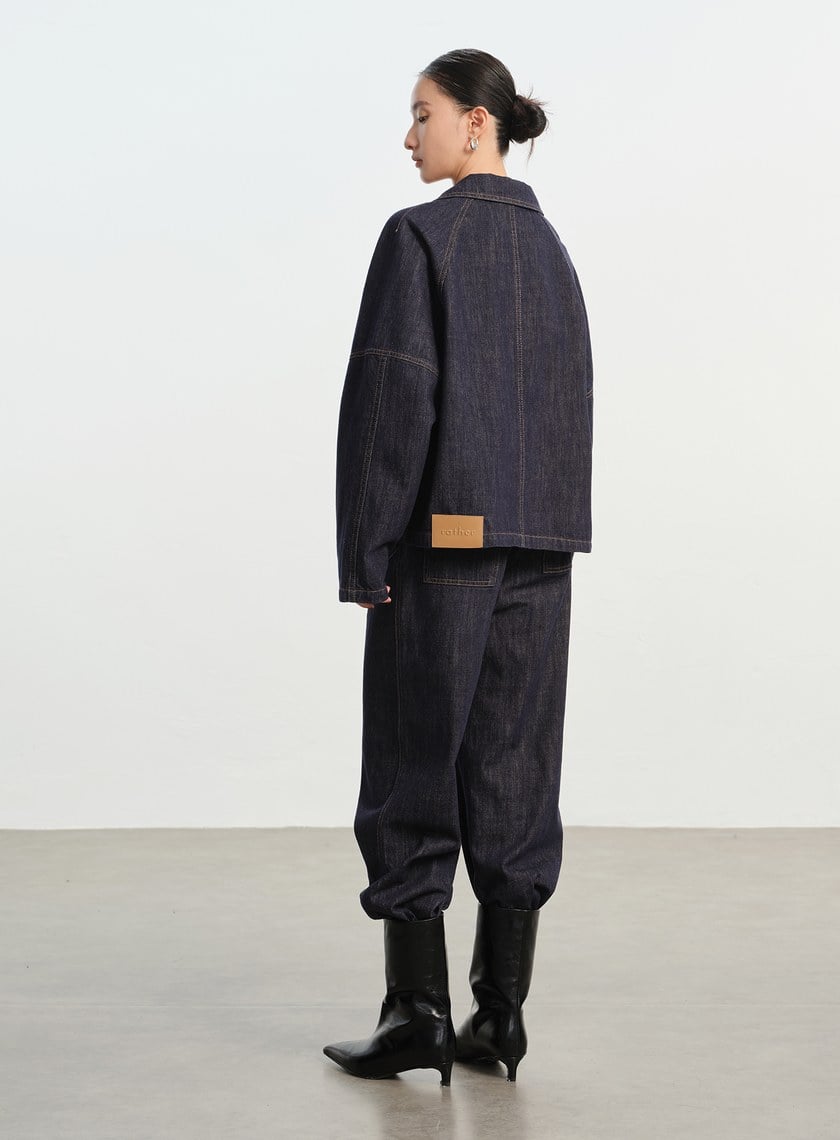 慵懶水洗感牛仔夾克