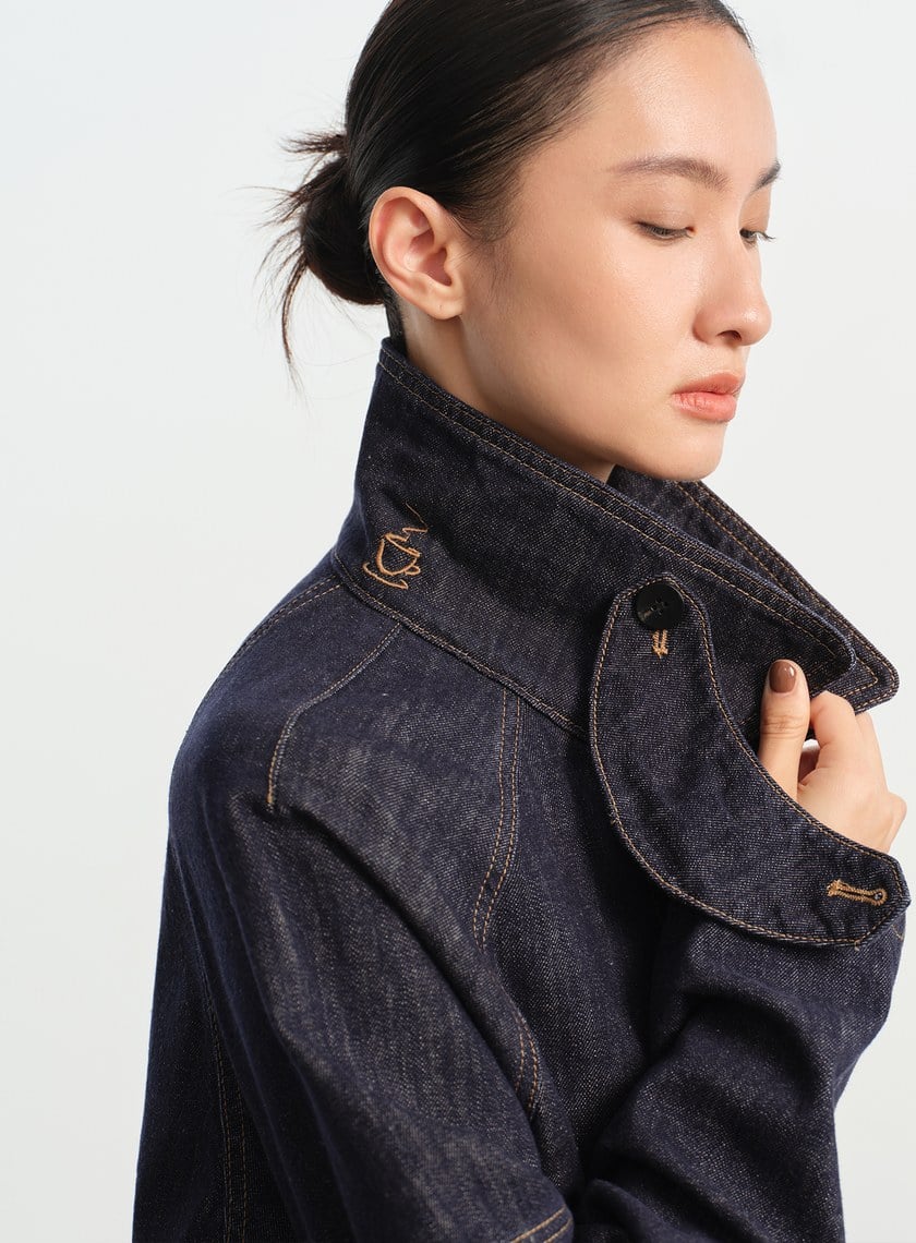 慵懶水洗感牛仔夾克