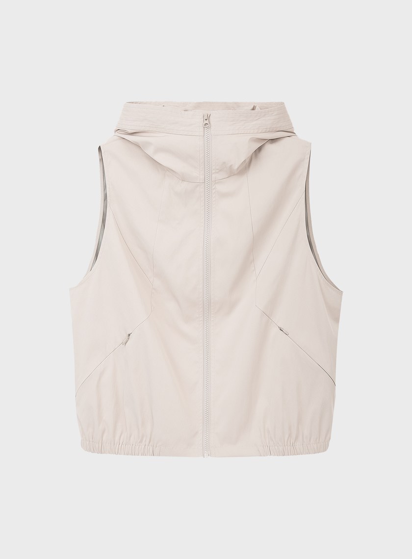 休閒感雙色連帽背心