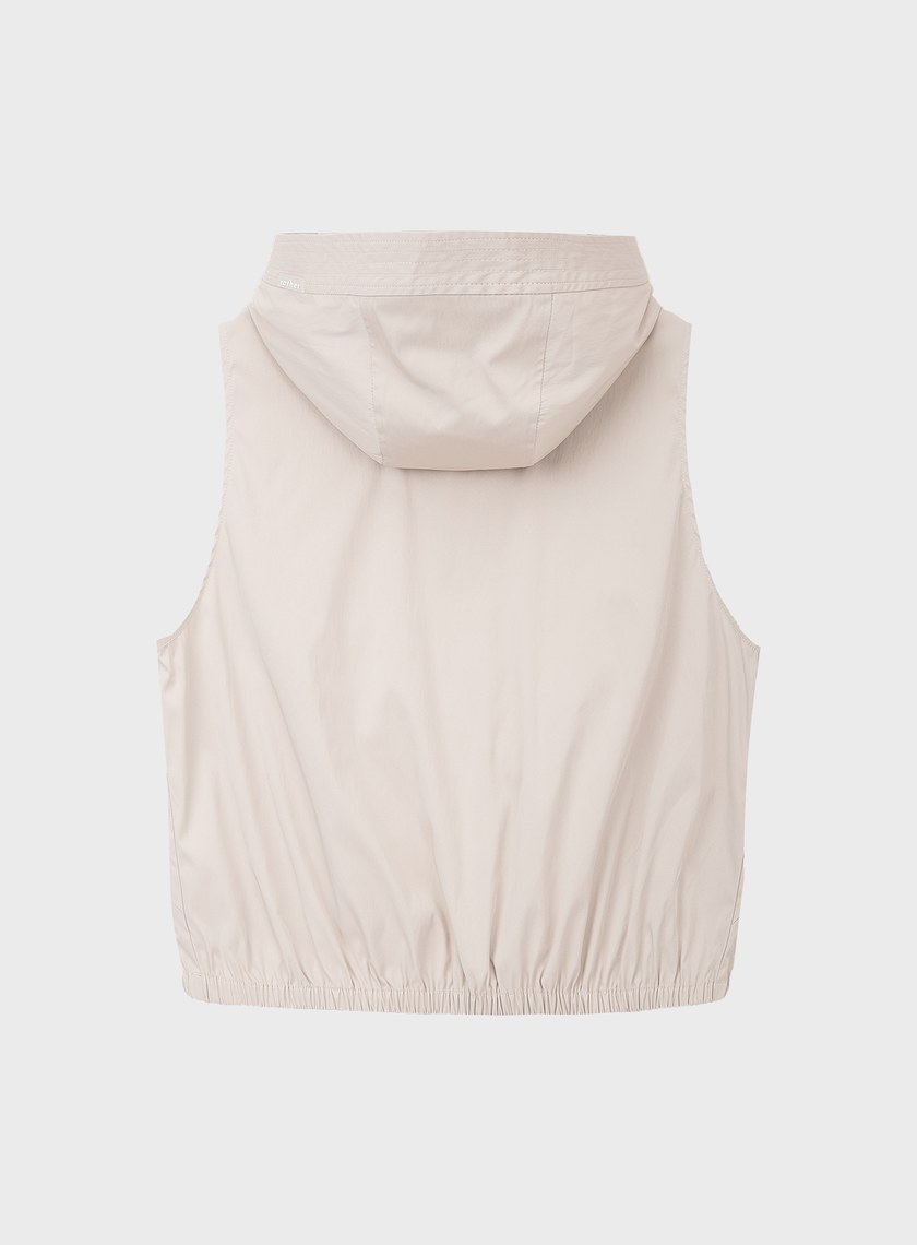 休閒感雙色連帽背心